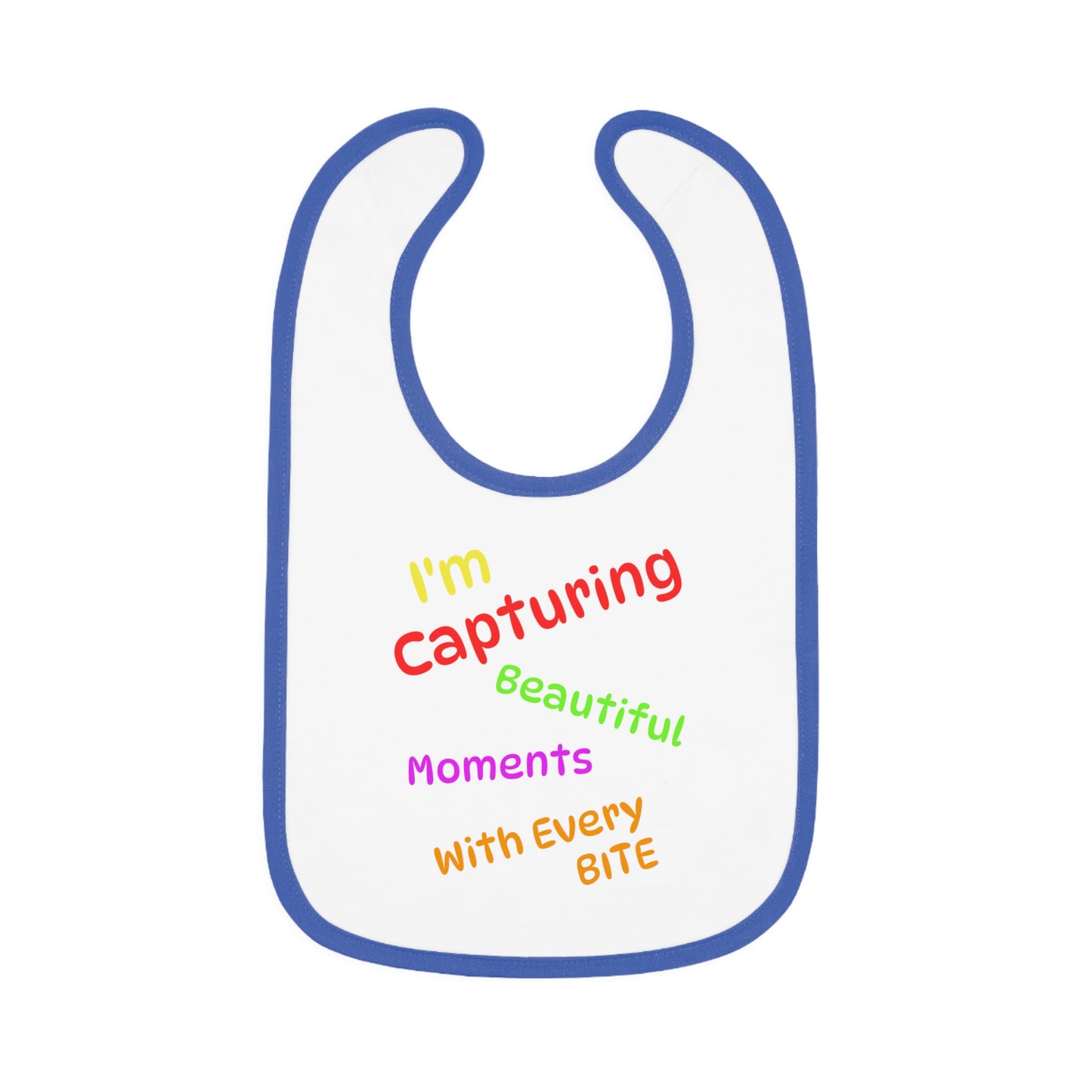Colorful Capturing Moments Baby Bib - Perfect Gift for New Parents