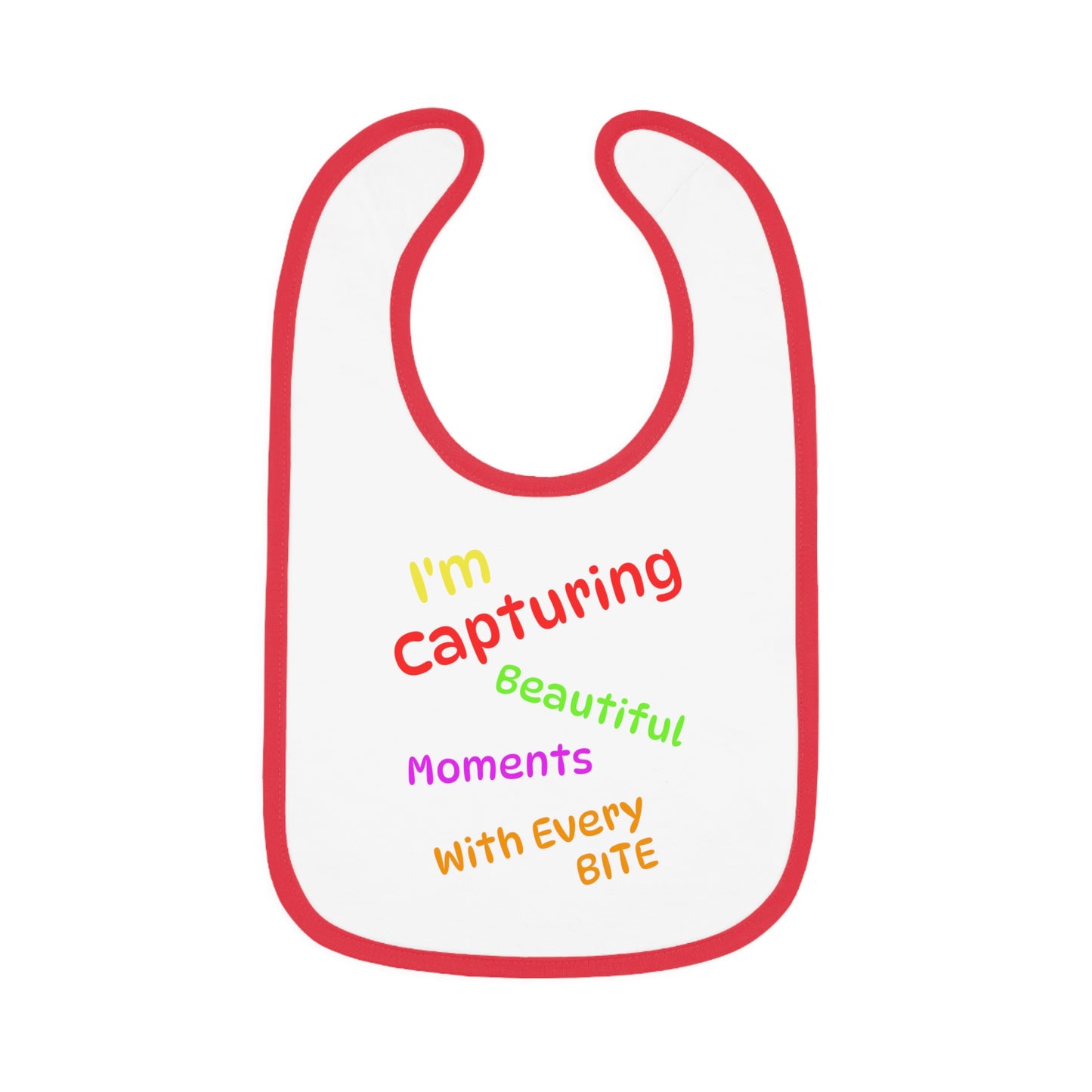 Colorful Capturing Moments Baby Bib - Perfect Gift for New Parents