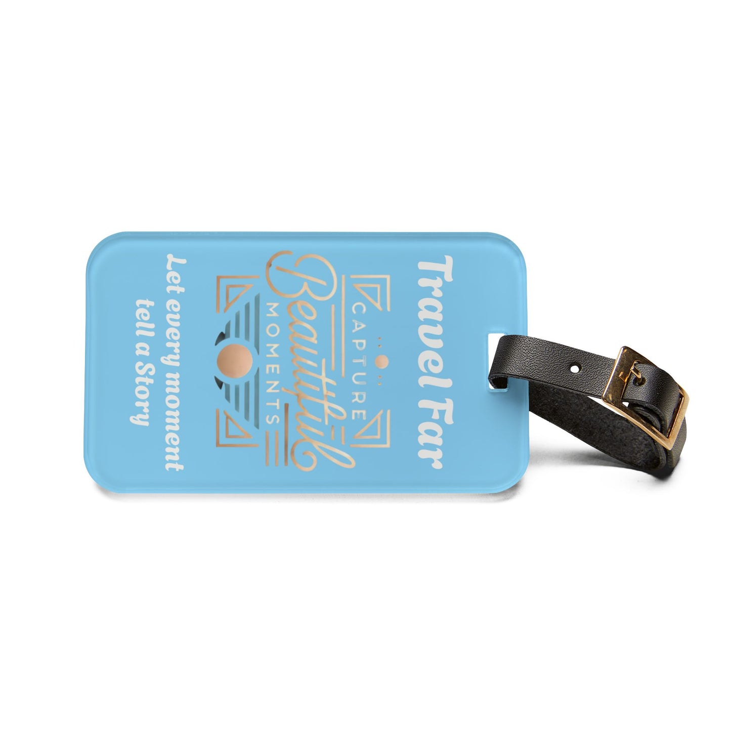 Travel Far Luggage Tag - Capture Beautiful Moments - Perfect Gift for Travelers