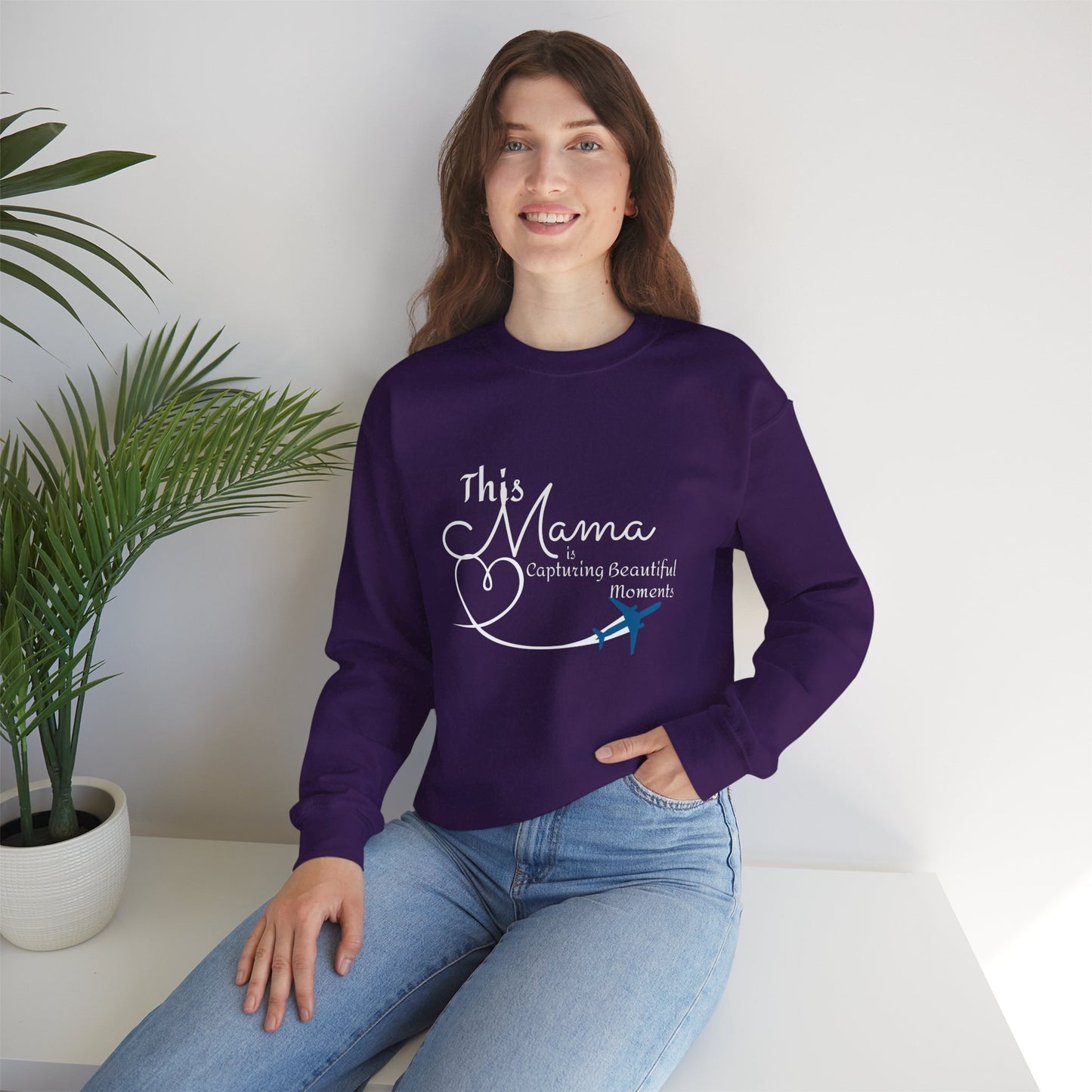 This Mama is Capturing Beautiful Moments Crewneck Sweatshirt - Gift for Moms