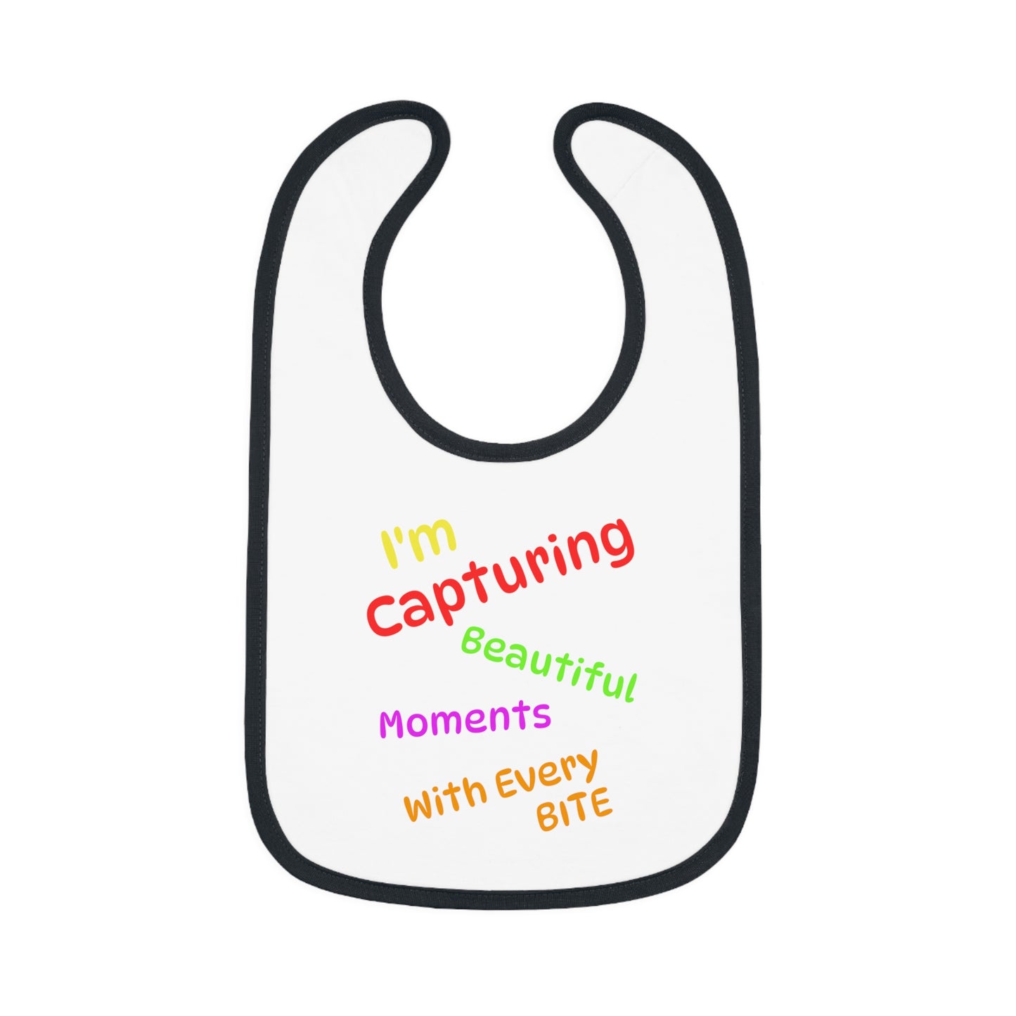 Colorful Capturing Moments Baby Bib - Perfect Gift for New Parents