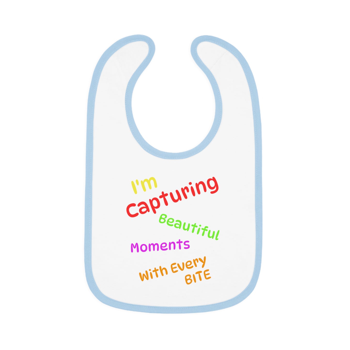 Colorful Capturing Moments Baby Bib - Perfect Gift for New Parents