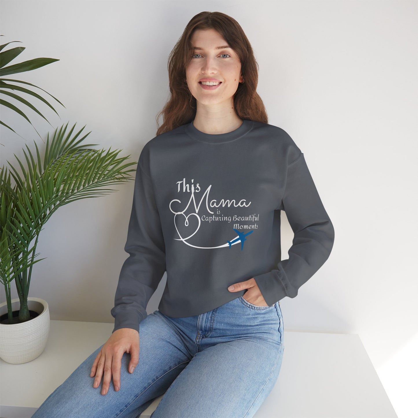 This Mama is Capturing Beautiful Moments Crewneck Sweatshirt - Gift for Moms